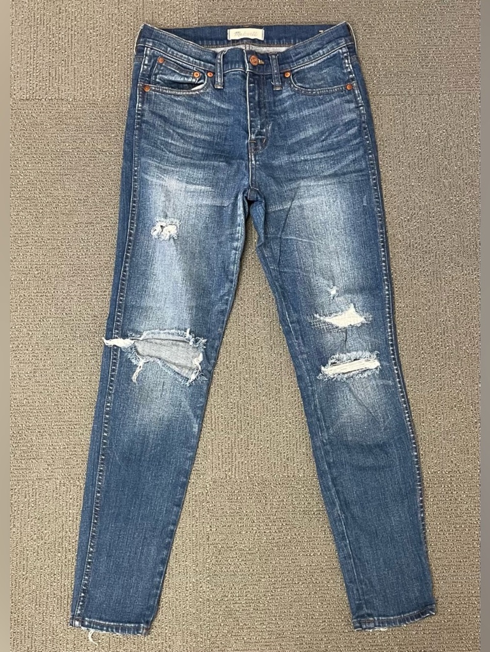 Madewell 9” High Riser Skinny Skinny Jeans Size 27 Stretch Denim